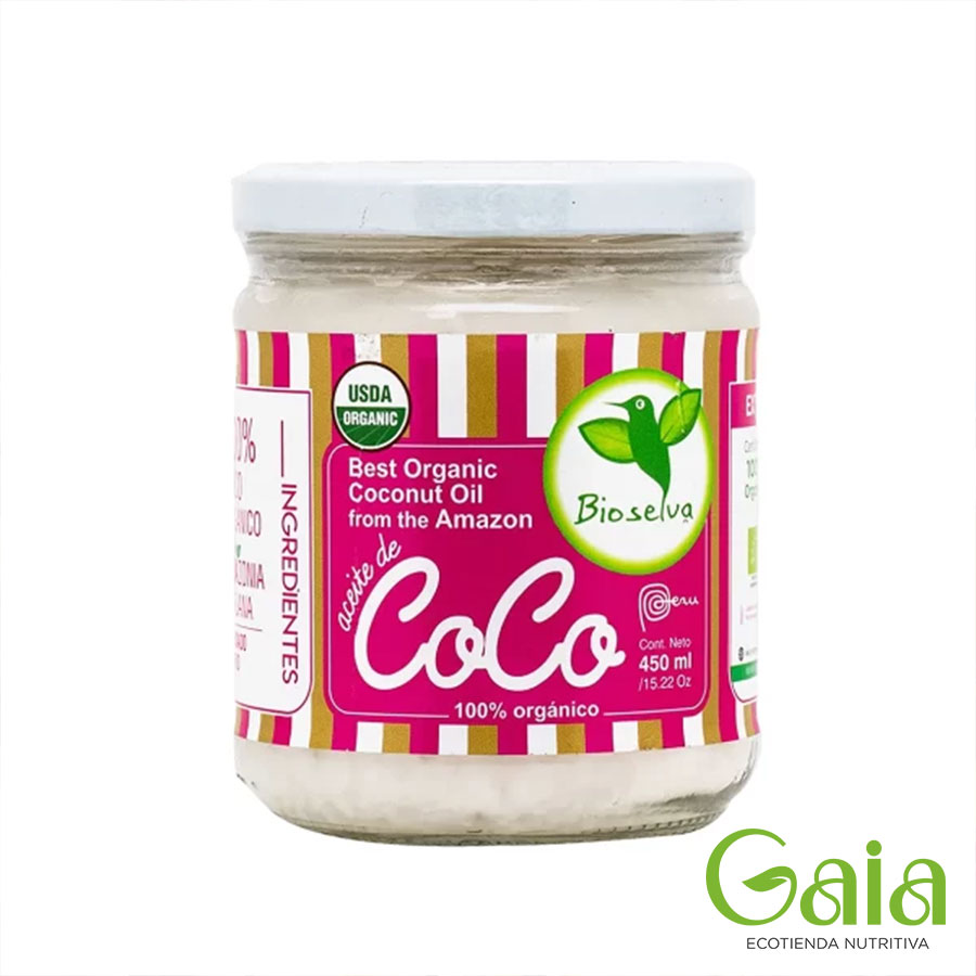 Aceite Coco Extra Virgen 450ml BioSelva