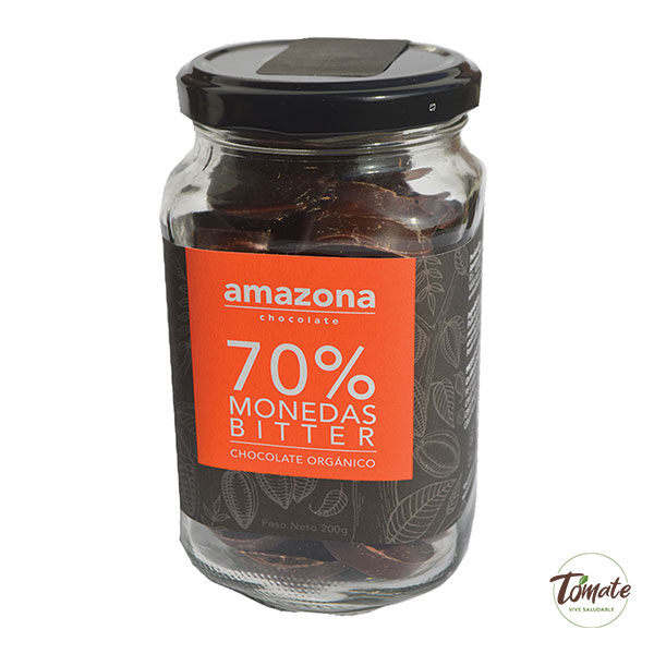 Chocolate Orgánico Bitter 70% 200g Amazona